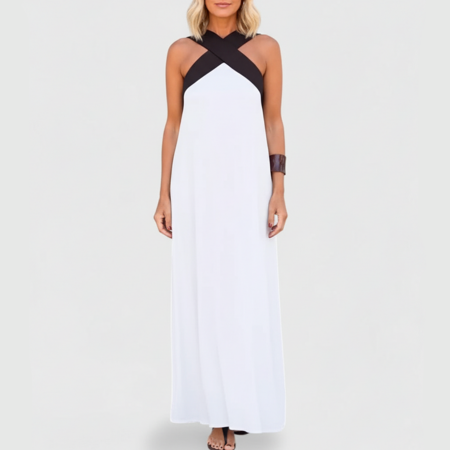 Sienna | Women’s Elegant Crossback Maxi Dress