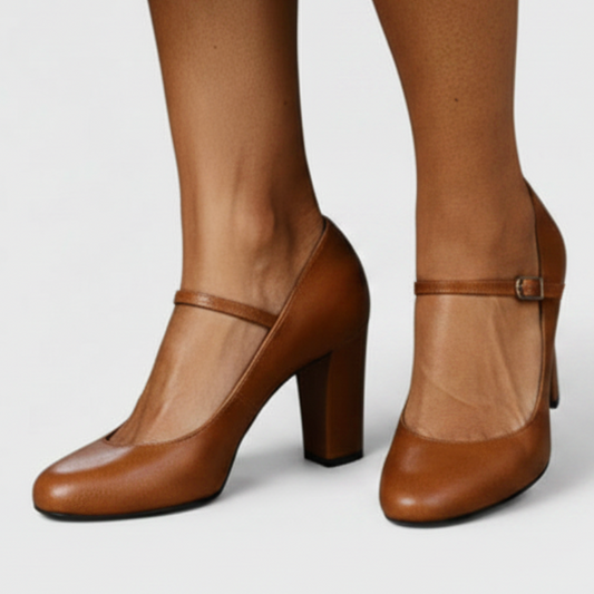 Annalise | Women’s Sophisticated Mary Jane Block Heels