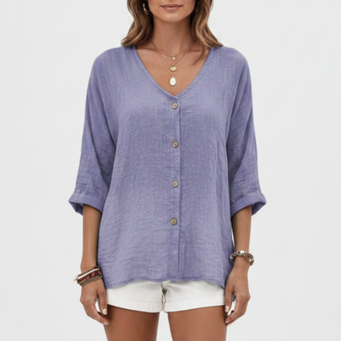Blythea | Women’s Sophisticated Button Front Blouse