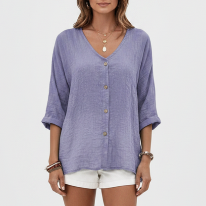 Blythea | Women’s Sophisticated Button Front Blouse