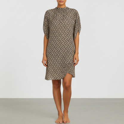Cressana | Women’s Elegant Gathered Neck Shift Dress