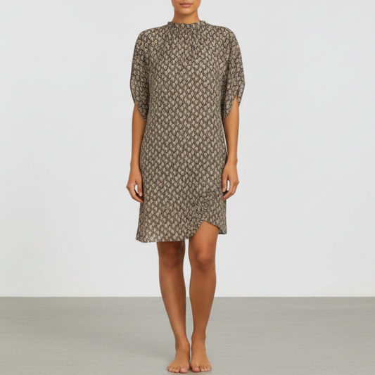 Cressana | Women’s Elegant Gathered Neck Shift Dress