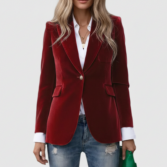 Araminta | Women’s Elegant Tailored Button Blazer