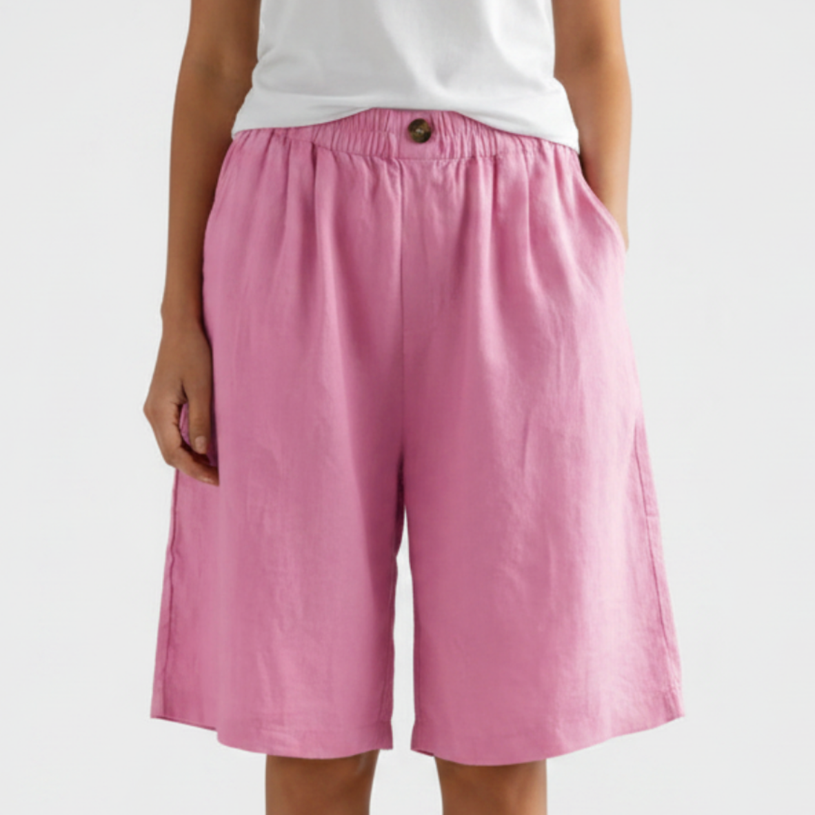 Tansy | Women’s Elegant Linen Blend Shorts