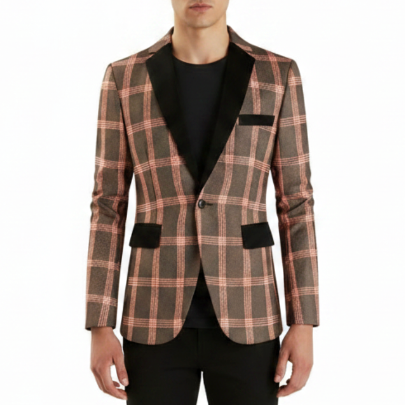 Sullivan | Men’s Sharp Plaid Tailored Blazer