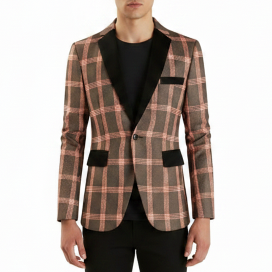 Sullivan | Men’s Sharp Plaid Tailored Blazer