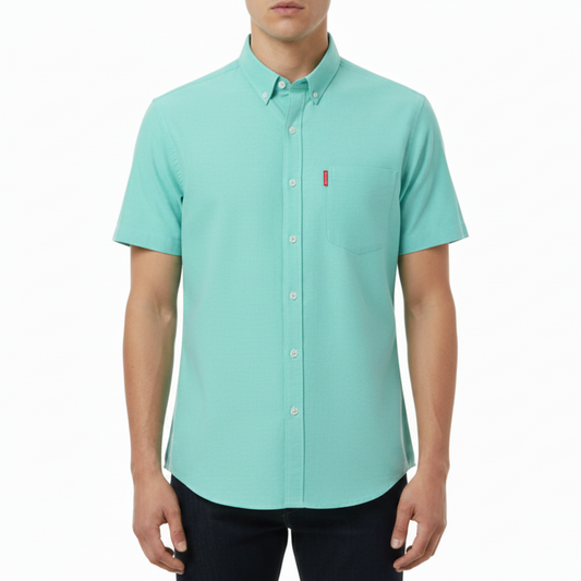 Ace | Men’s Lightweight Cotton Button Up Summer Shirt