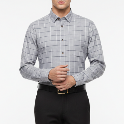 Blaine | Men’s Maritime Print Classic Button Up Shirt