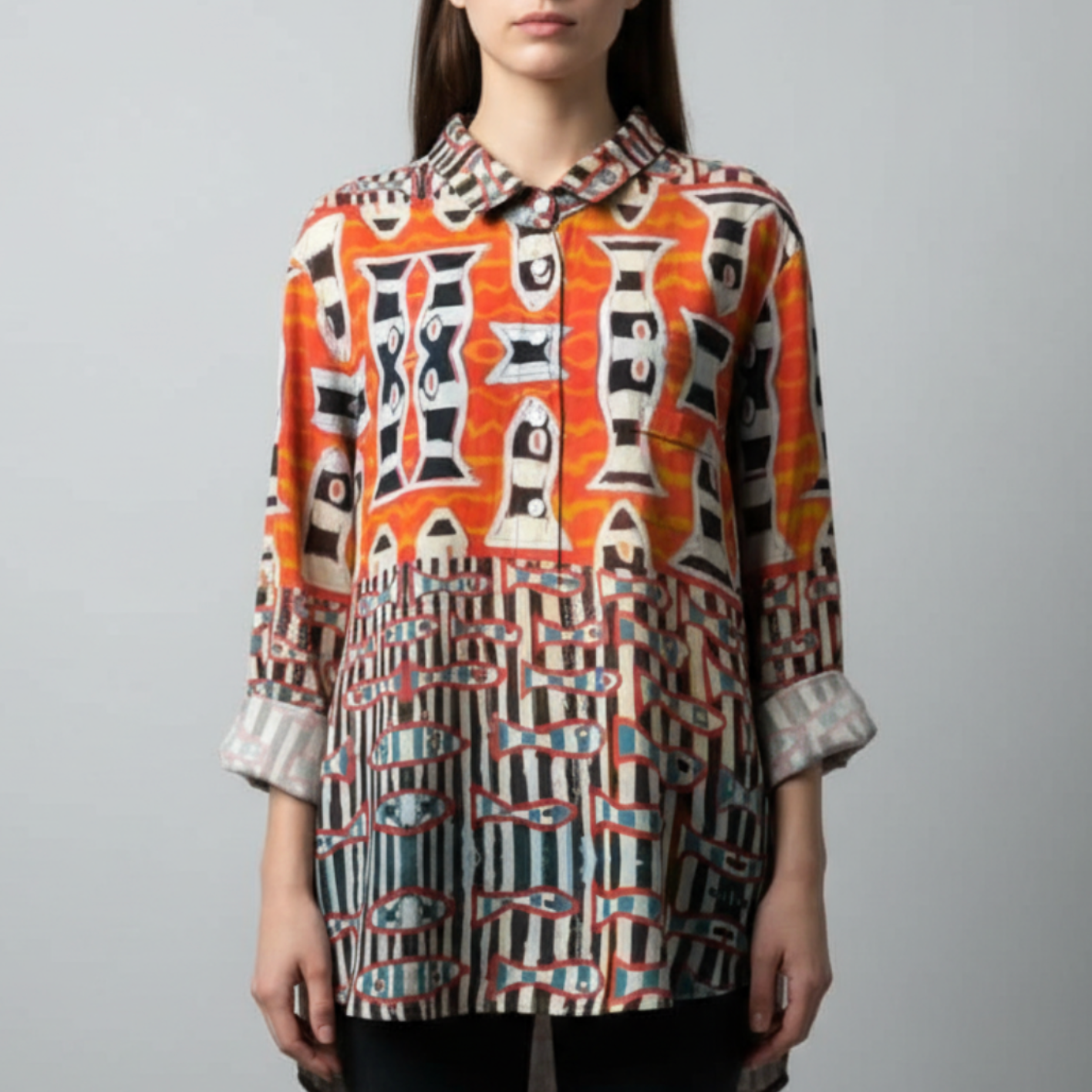 Emberly | Women’s Floral Button Up Blouse