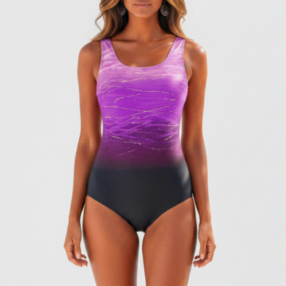Rylan | Women’s Ombre Scoop Neck One Piece Swimsuit