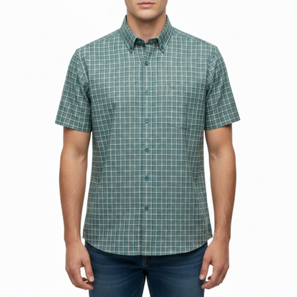 Steven | Men’s Striped Short Sleeve Button Up Shirt