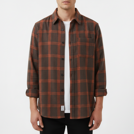 Clark | Men’s Checkered Casual Button Down Shirt