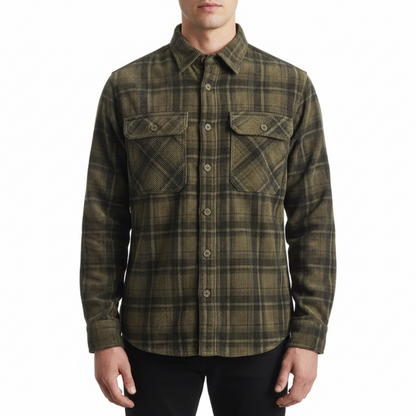 Merrick | Men’s Casual Plaid Flannel Shirt