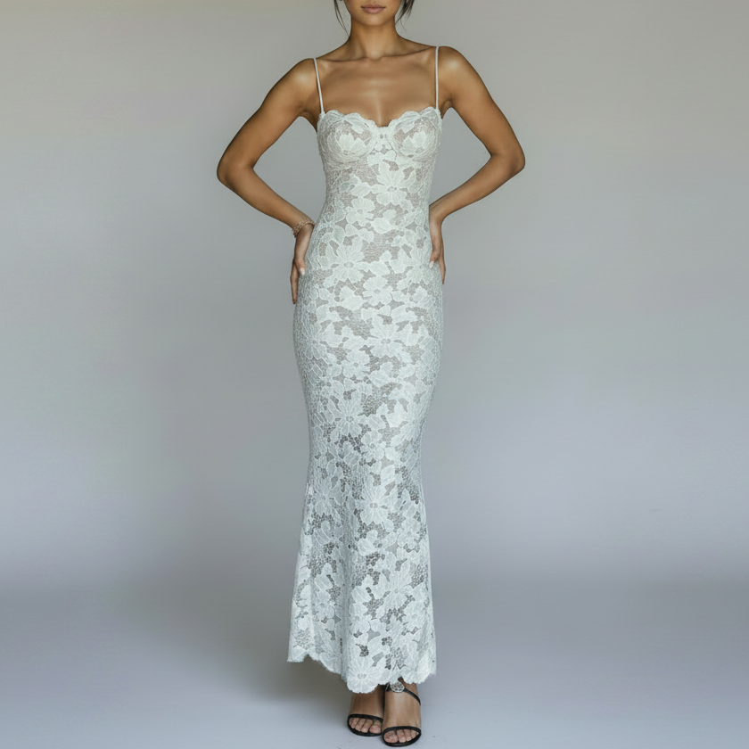 Hannah | Women’s Lace Bodycon Maxi Dress