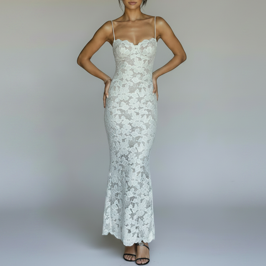 Hannah | Women’s Lace Bodycon Maxi Dress