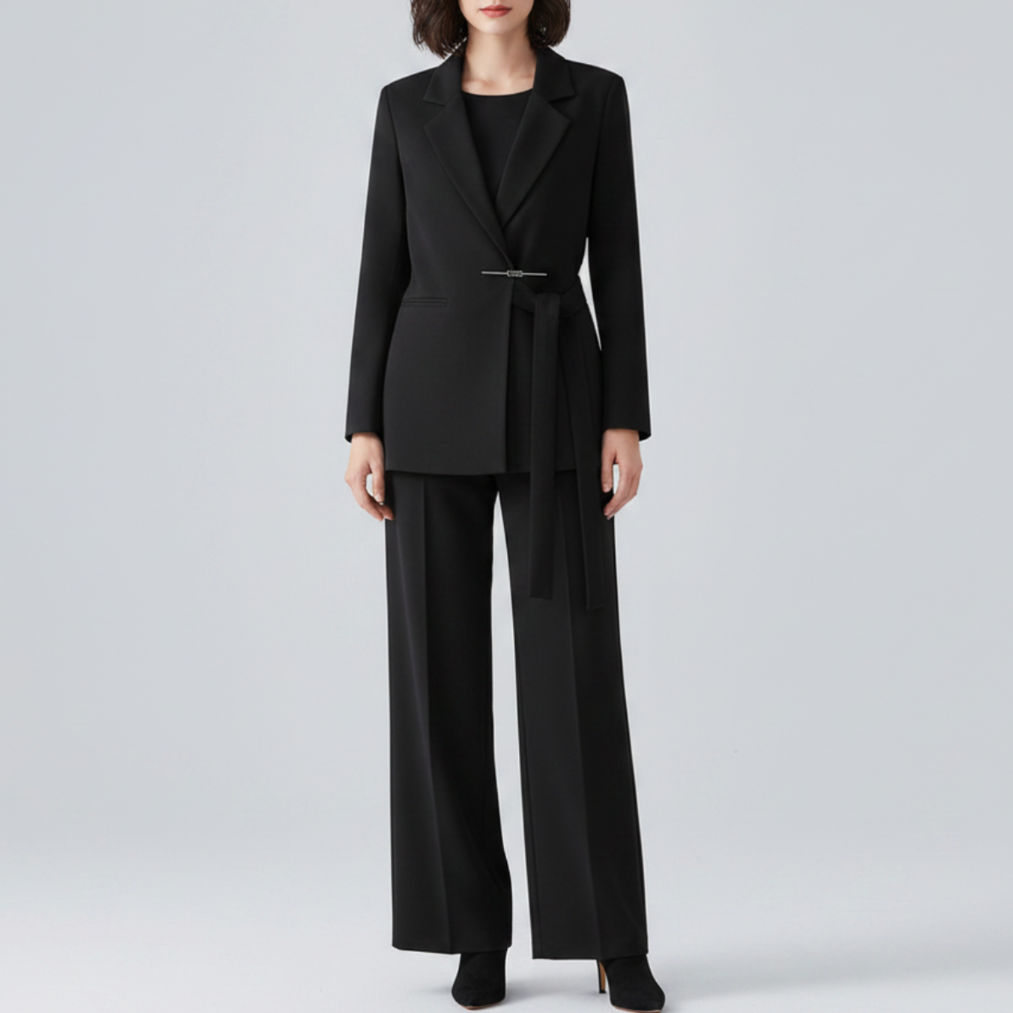 Laura | Women’s Tailored Suit Set with Long Blazer