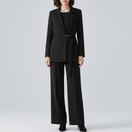 Laura | Women’s Tailored Suit Set with Long Blazer