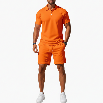 Braylen | Men’s Polo Shirt Shorts Casual Set