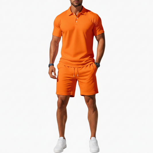 Braylen | Men’s Polo Shirt Shorts Casual Set