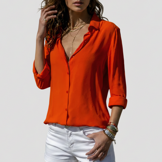 Aubrey | Women’s Button Down Long Sleeve Blouse