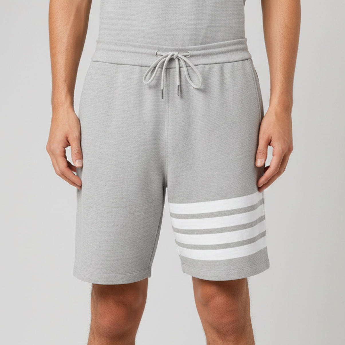 Landon | Men’s Stripe Drawstring Shorts