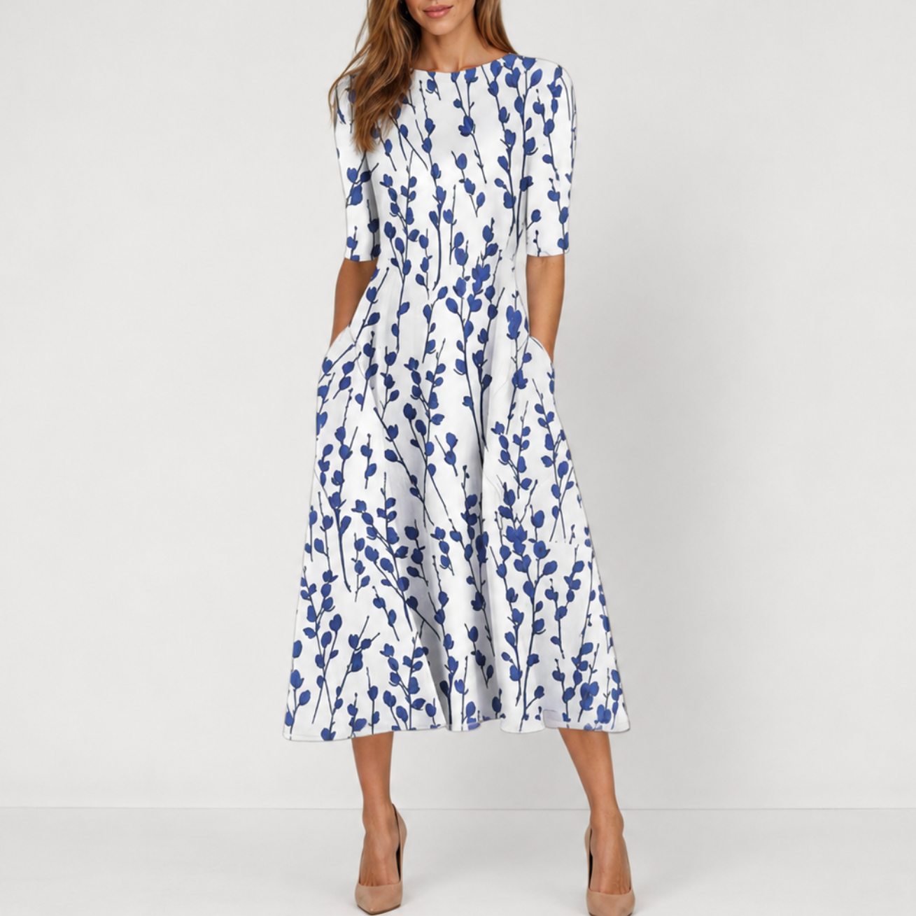 Cambria | Women’s Floral Midi Dress