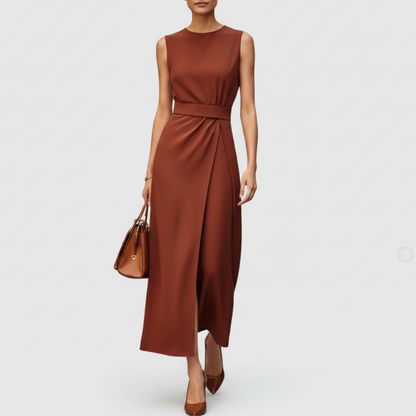 Marina | Women’s Round Neck Midi Dress