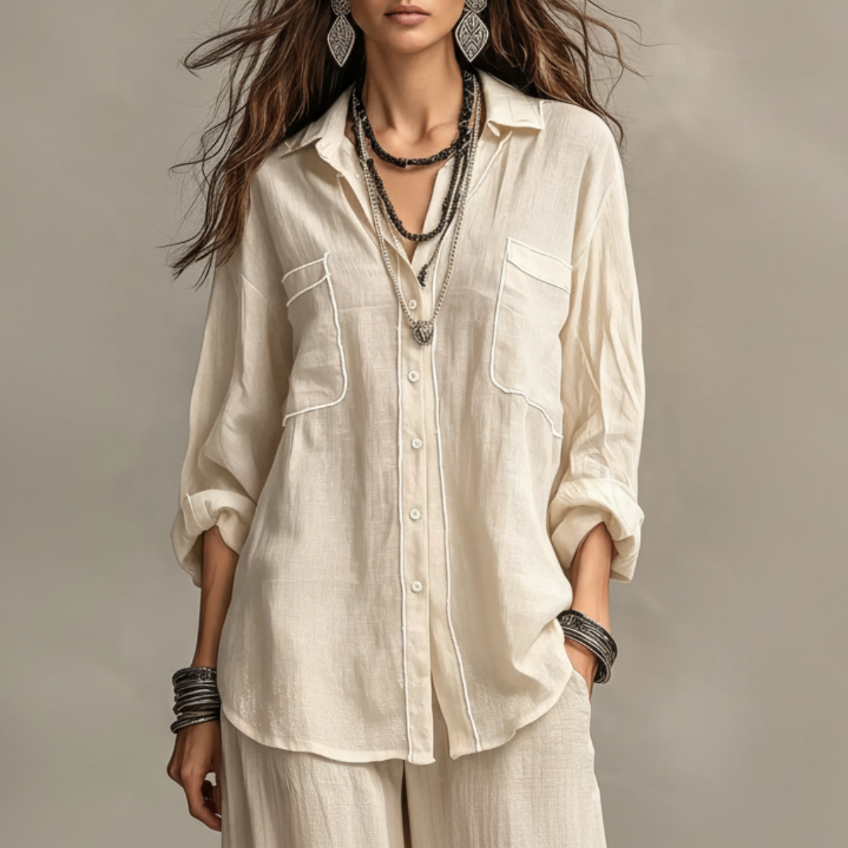 Anika | Women’s Button Up Blouse