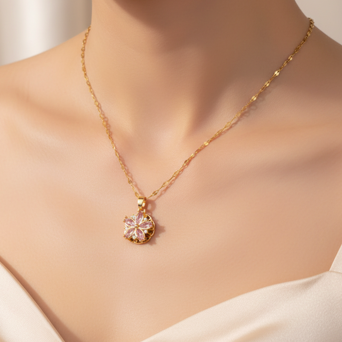 Elarion | Women’s Crystal Chain Necklace