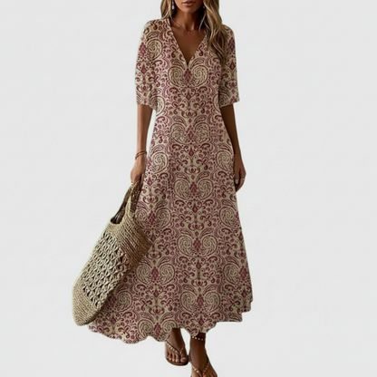 Aureline | Women’s V-Neck Midi Dress