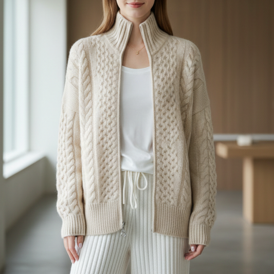 Kensley | Women’s Turtleneck Knit Cardigan