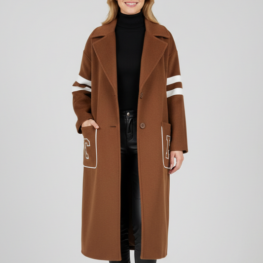 Delaney | Women’s Longline Patchwork Coat