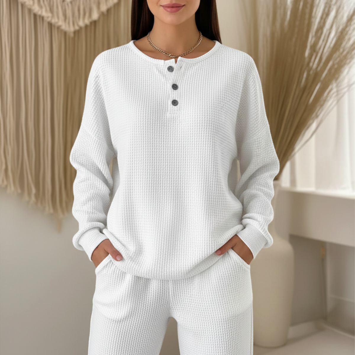 Peyton | Women’s Waffle Knit Sweater