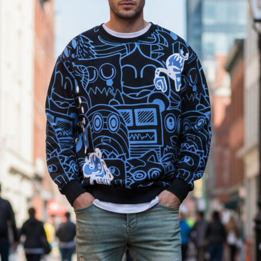 Kellan | Men’s Abstract Graphic Sweater