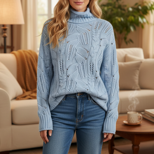 Aveline | Women’s Cable Turtleneck Sweater