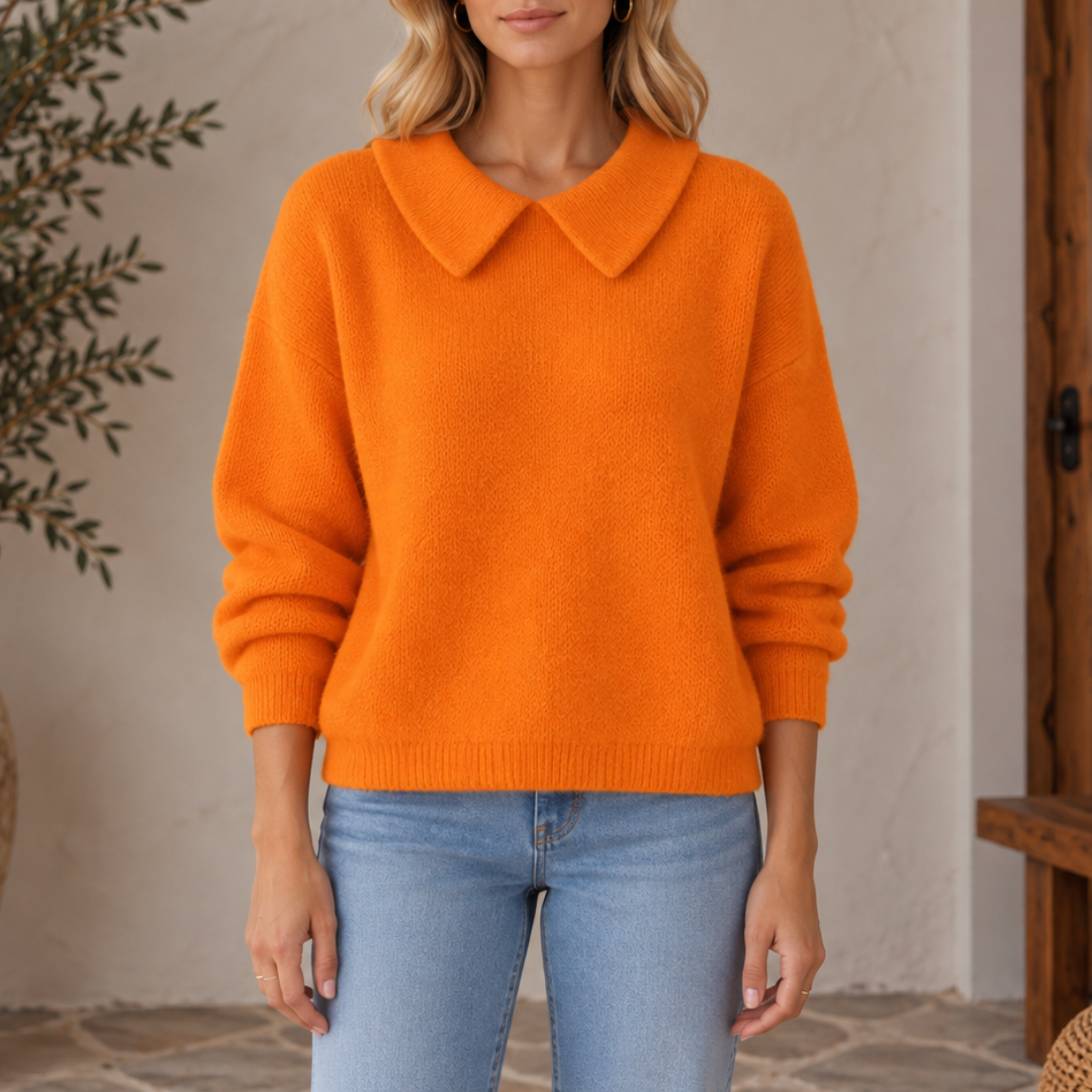 Marina | Women’s Collared Knit Sweater