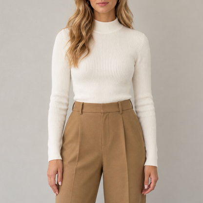 Tessa | Women’s Ribbed Long-Sleeve Sweater