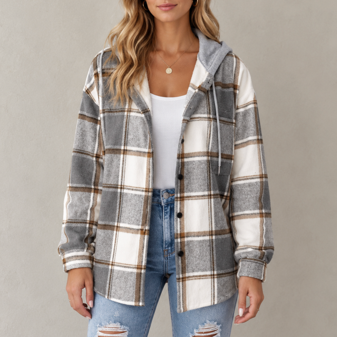 Hadassa | Women’s Checkered Hoodie