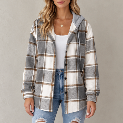 Hadassa | Women’s Checkered Hoodie