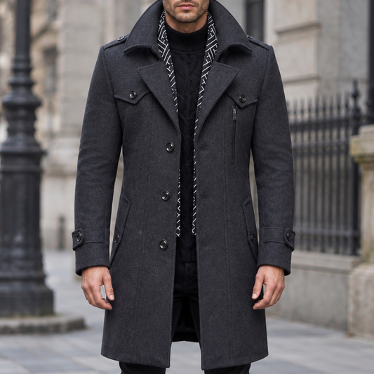 Langston | Men’s Double-Breasted Overcoat