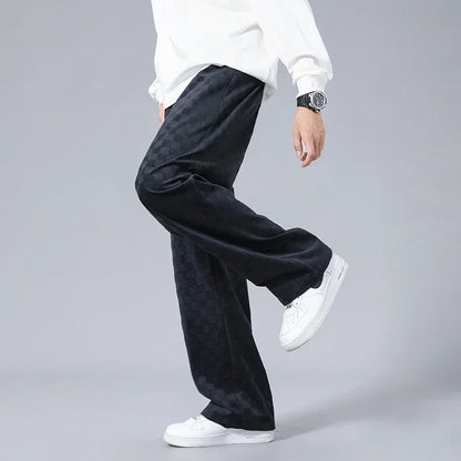 Redford | Men’s Checkered Wide-Leg Sweatpants