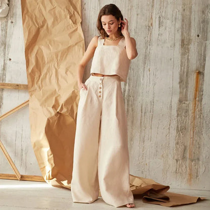Paige | Women’s Relaxed-Fit Cotton Wide-Leg Pants
