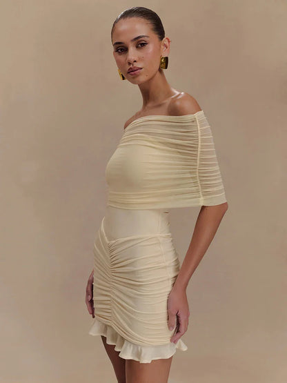 Claire | Women’s Glam Champagne Dreams Mini Dress