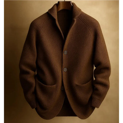 Brooksby | Men’s Ribbed Knit Cardigan
