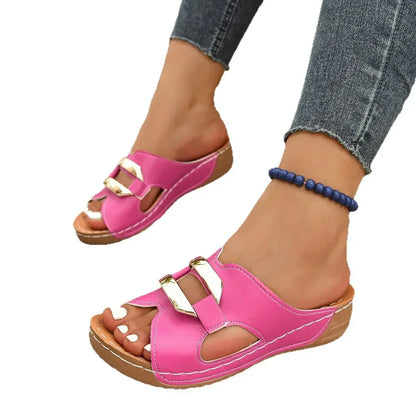 Paisley | Women’s Orthopedic Colorblock Wedge Sandals