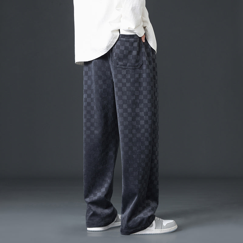 Redford | Men’s Checkered Wide-Leg Sweatpants