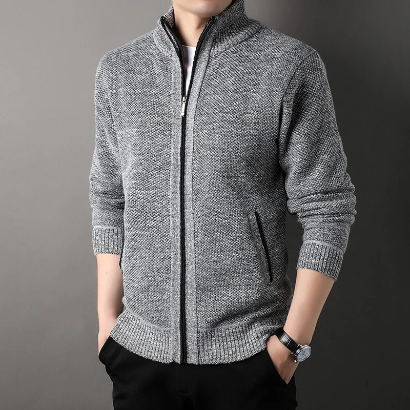 Dustin | Men’s Full-Zip Knit Jacket