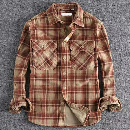 Merrick | Men’s Casual Plaid Flannel Shirt