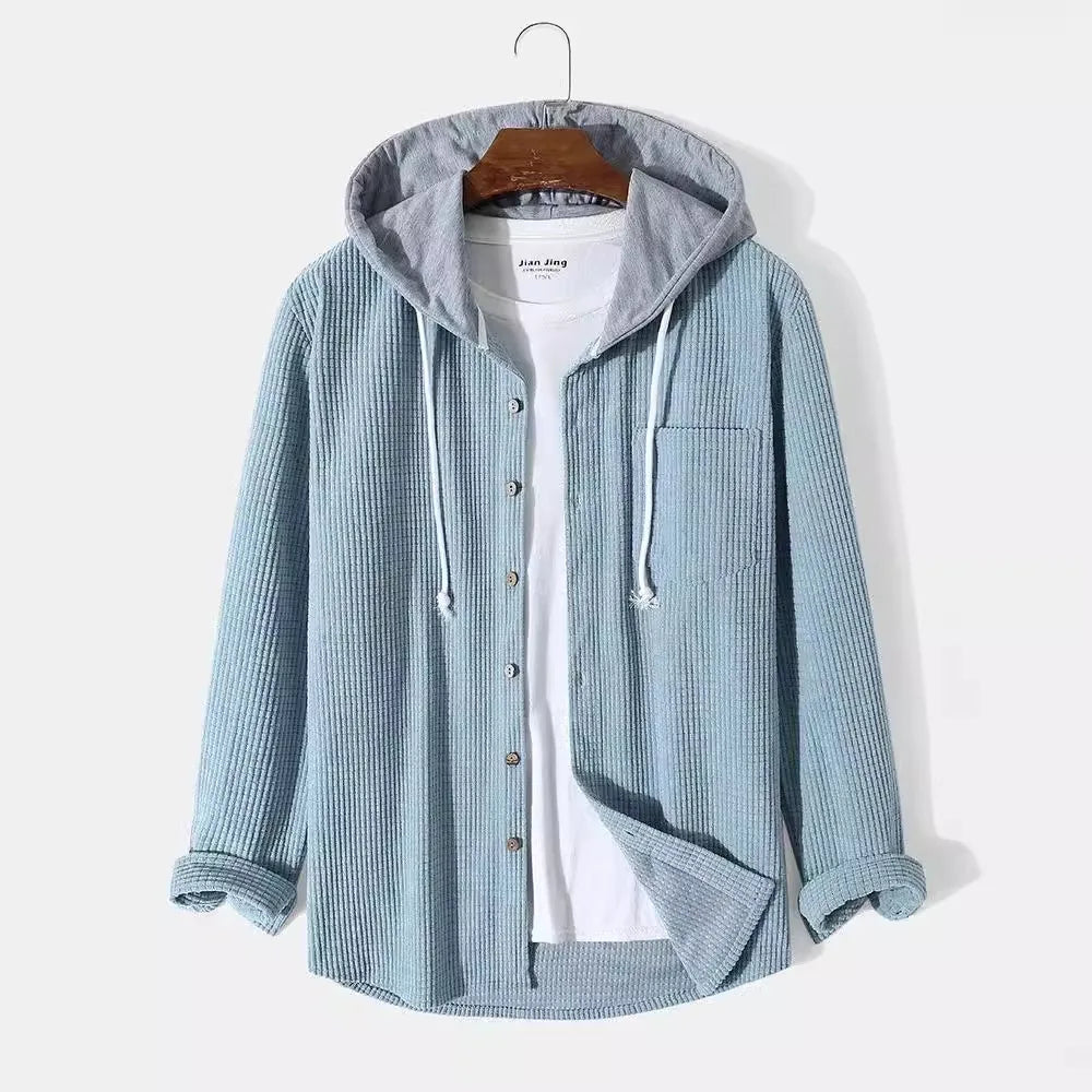 Merrick | Men’s Corduroy Button-Up Hoodie