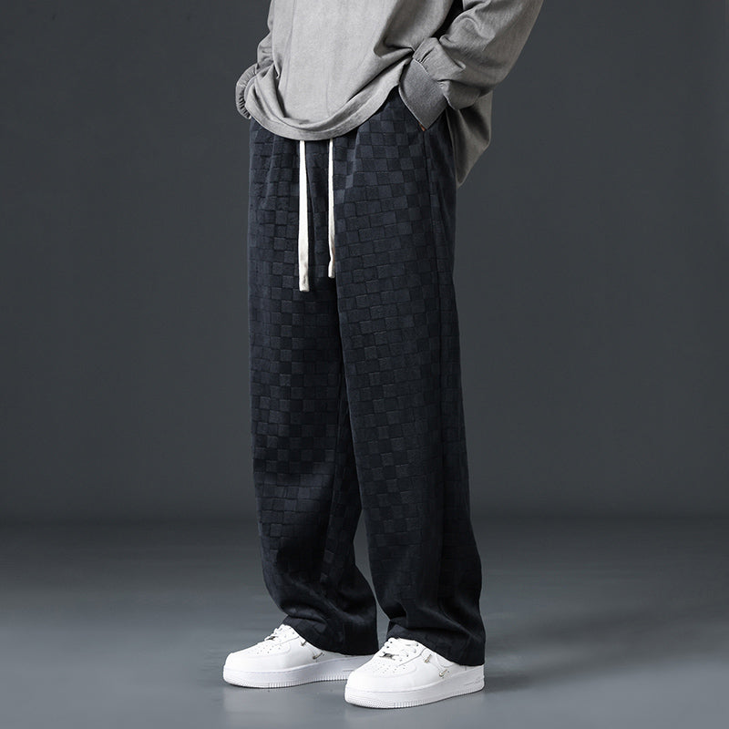 Redford | Men’s Checkered Wide-Leg Sweatpants